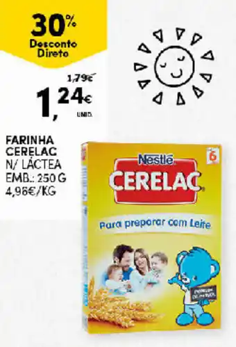 Continente farinha Cerelac 250g promoção