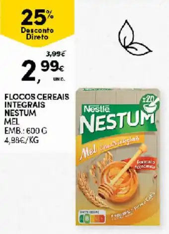 Flocos Cereais Integrais Nestum Mel 600g