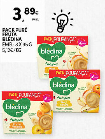 Pack Puré Fruta Blédina 8x95g