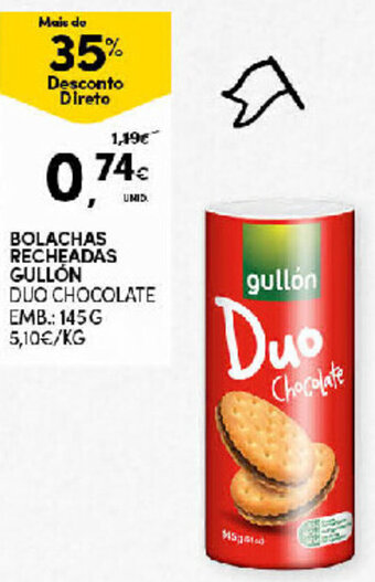 Continente Bolachas Recheadas Gullón 145g promoção