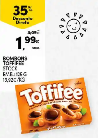 Continente Bombons Toffifee Stock 125g promoção