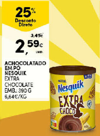 Continente Achocolatado em Pó Nesquik 390g promoção