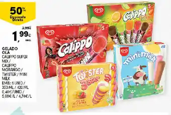Continente Gelado Olá 5 Unid/350ml/420ml promoção