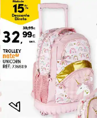 Continente Trolley Unicorn promoção