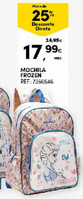 Continente Mochila Frozen promoção