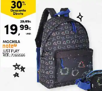 Continente Mochila Just Play promoção