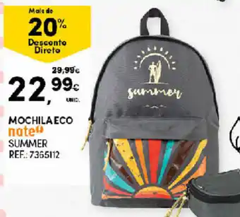 Continente Mochila Eco Summer promoção