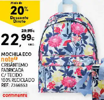 Continente Mochila Eco promoção