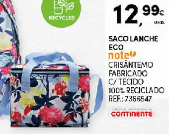 Continente Saco Lanche Eco promoção