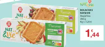 E.Leclerc Bolachas Nat&Vie 200g promoção