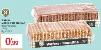 E.Leclerc Wafers Marca Guia Seleção 170g promoção