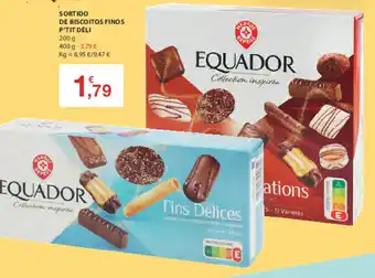 E.Leclerc Sortido de Biscoitos Finos P'Tit Déli 200g promoção