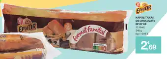 E.Leclerc Napolitanas de Chocolate Epi D'Or 12 Unid 540g promoção