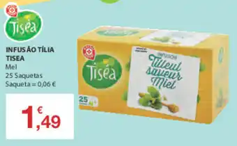 E.Leclerc Infusão Tília Tisea 25 Saquetas promoção