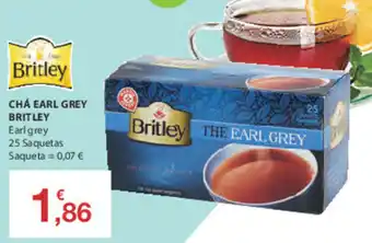 E.Leclerc Chá Earl Grey Britley 25 Saquetas promoção