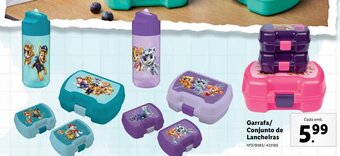 Lidl Garrafa/ Conjunto de Lancheiras promoção