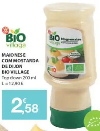 E.Leclerc Maionese com Mostarda de Dijon Bio Village 200ml promoção