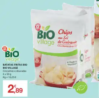 E.Leclerc Batatas Fritas Bio Bio Village 6x30g promoção