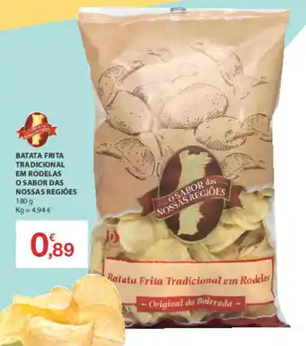 E.Leclerc Batata Frita Tradicional em Rodelas o Sabor das Nossas Regiões 180g promoção