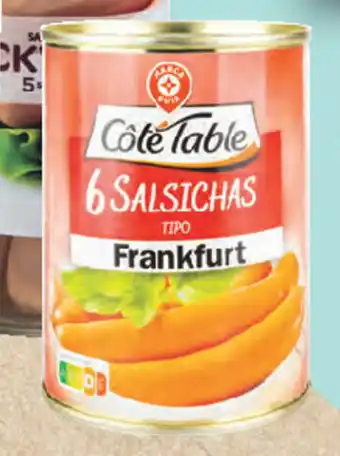 E.Leclerc Salsichas Frankfurt Cóté Table 6 Unid 120g promoção