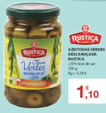 E.Leclerc Azeitonas Verdes Descaroçada Rustica 335g promoção