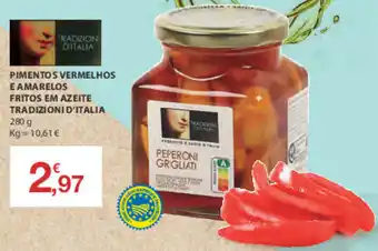 Pimentos Vermelhos e Amarelos Fritos em D'Italia 280g