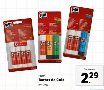 Lidl Pritt Barras de Cola promoção