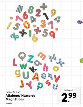 United Office Alfabeto/ Números Magnéticos