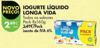 IOGURTE LÍQUIDO LONGA VIDA Pack 8x160g