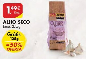 Pingo Doce ALHO SECO Emb. 375g promoção