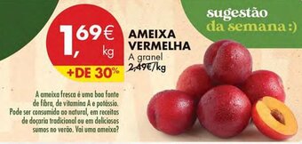 Pingo Doce AMEIXA VERMELHA A granel promoção