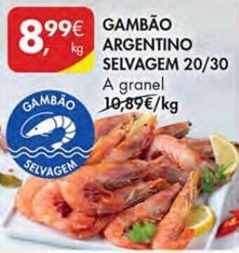 Pingo Doce GAMBAO ARGENTINO SELVAGEM 20/30 promoção