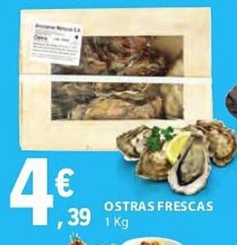 E.Leclerc OSTRAS FRESCAS 1KG promoção