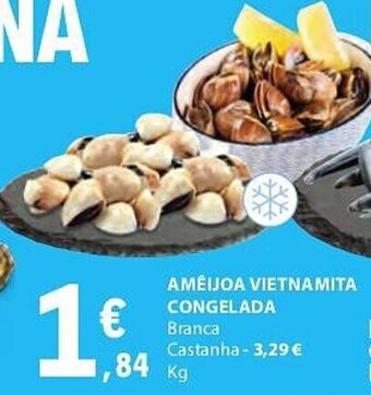 E.Leclerc AMEIJOA VIETNAMITA CONGELADA Branca promoção