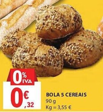 E.Leclerc BOLA 5 CEREAIS 90G promoção