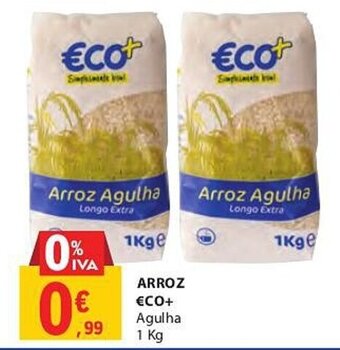 E.Leclerc ARROZ €CO+ Agulha 1 Kg promoção