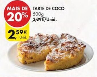 Pingo Doce TARTE DE COCO 500G promoção
