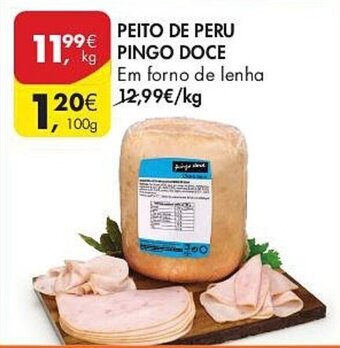 Pingo Doce PEITO DE PERU PINGO DOCE 100g promoção