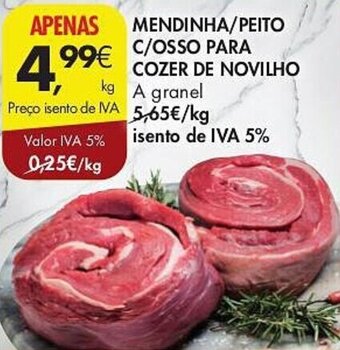 Pingo Doce MENDINHA/PEITO C/ OSSO PARA COZER DE NOVILHO promoção