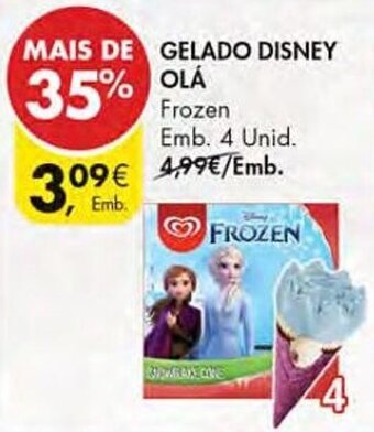 Pingo Doce GELADO DISNEY OLÁ Frozen Emb. 4 Unid. promoção