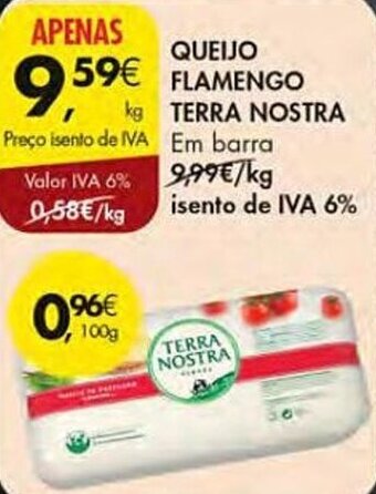 Pingo Doce QUEIJO FLAMENGO TERRA NOSTRA promoção