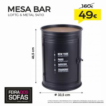 MESA BAR LOFTG & METAL 54110