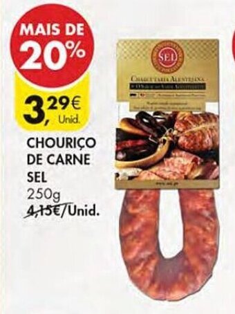 Pingo Doce CHOURIÇO DE CARNE SEL 250G promoção