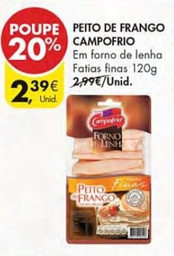 Pingo Doce PEITO DE FRANGO CAMPOFRIO 120G promoção
