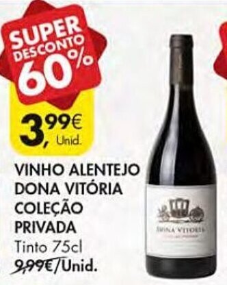 VINHO ALENTEJO DONA VITÓRIA COLEÇÃO PRIVADA Tinto 75cl