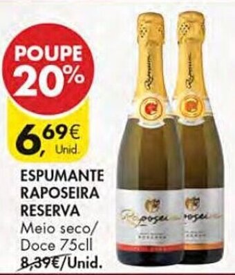 Pingo Doce ESPUMANTE RAPOSEIRA RESERVA 75cl promoção