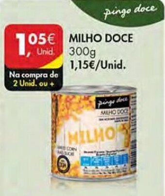 Pingo Doce MILHO DOCE 300G promoção