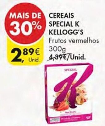 Pingo Doce CEREAIS SPECIAL K KELLOGG'S Frutos vermelhos 300g promoção
