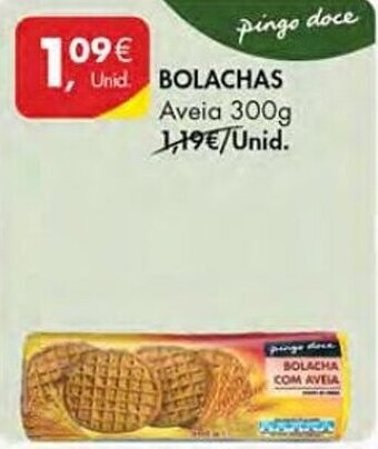 Pingo Doce BOLACHAS Aveia 300g promoção
