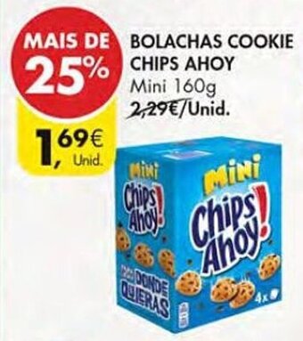 Pingo Doce BOLACHAS COOKIE CHIPS AHOY Mini 160g promoção